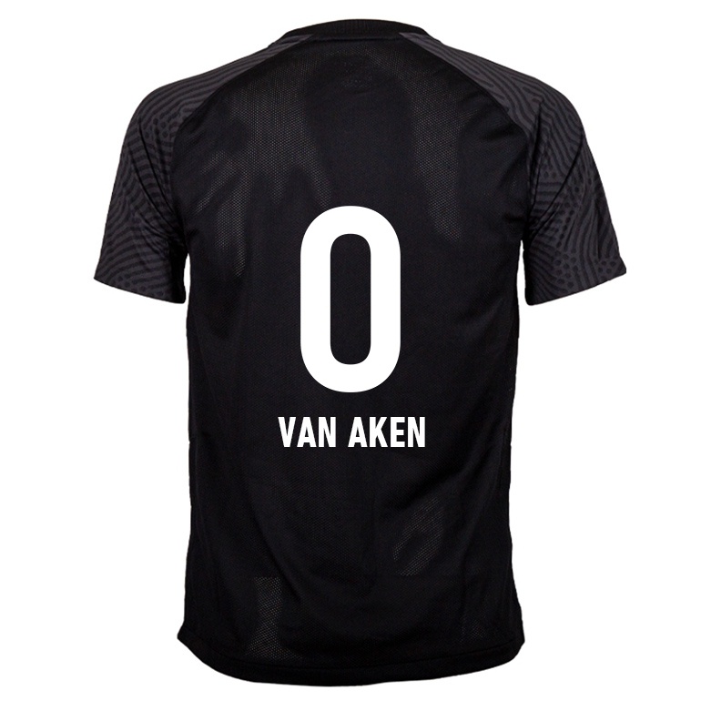 Kvinder Jurre Van Aken #0 Sort Udebane Spillertrøjer 2021/22 Trøje T-shirt