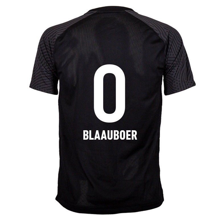 Kvinder Wout Blaauboer #0 Sort Udebane Spillertrøjer 2021/22 Trøje T-shirt