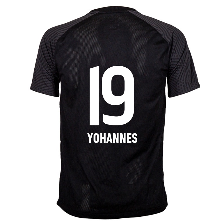 Kvinder Aethan Yohannes #19 Sort Udebane Spillertrøjer 2021/22 Trøje T-shirt