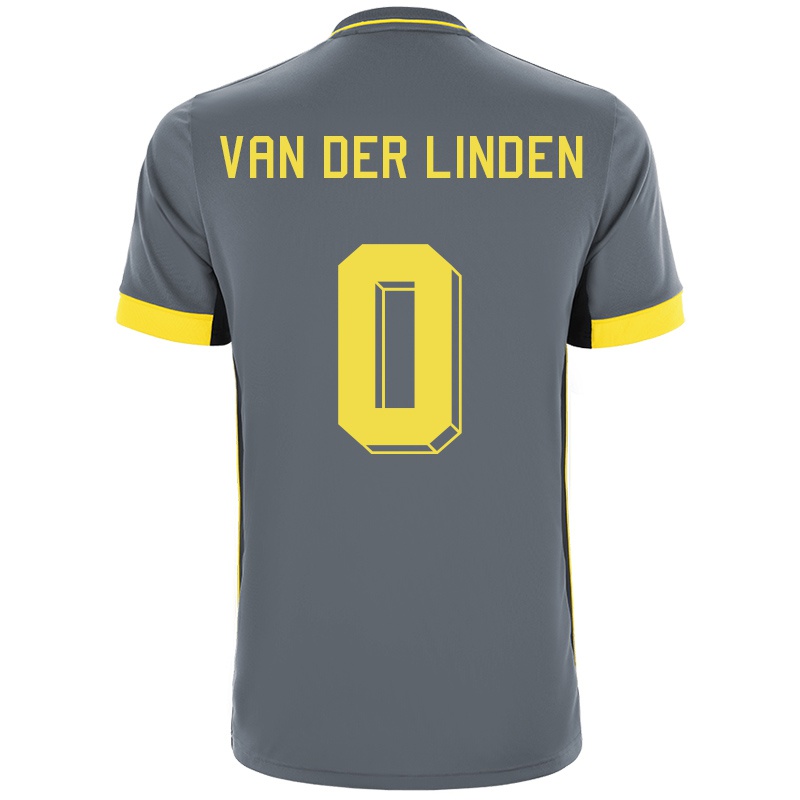 Kvinder Remsey Van Der Linden #0 Grå Sort Udebane Spillertrøjer 2021/22 Trøje T-shirt