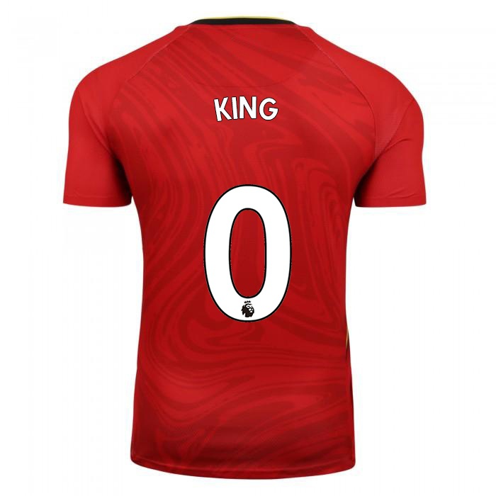 Kvinder Joshua King #0 Rød Udebane Spillertrøjer 2021/22 Trøje T-shirt