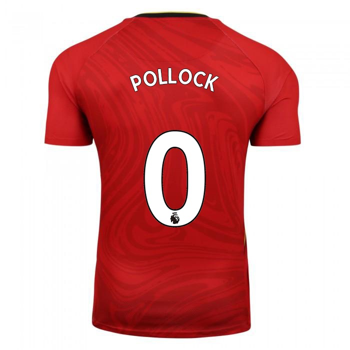 Kvinder Mattie Pollock #0 Rød Udebane Spillertrøjer 2021/22 Trøje T-shirt