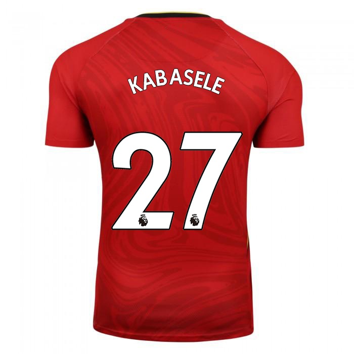 Kvinder Christian Kabasele #27 Rød Udebane Spillertrøjer 2021/22 Trøje T-shirt