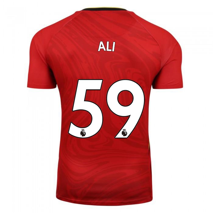 Kvinder Francesca Ali #59 Rød Udebane Spillertrøjer 2021/22 Trøje T-shirt