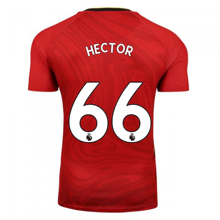Kvinder Renee Hector #66 Rød Udebane Spillertrøjer 2021/22 Trøje T-shirt