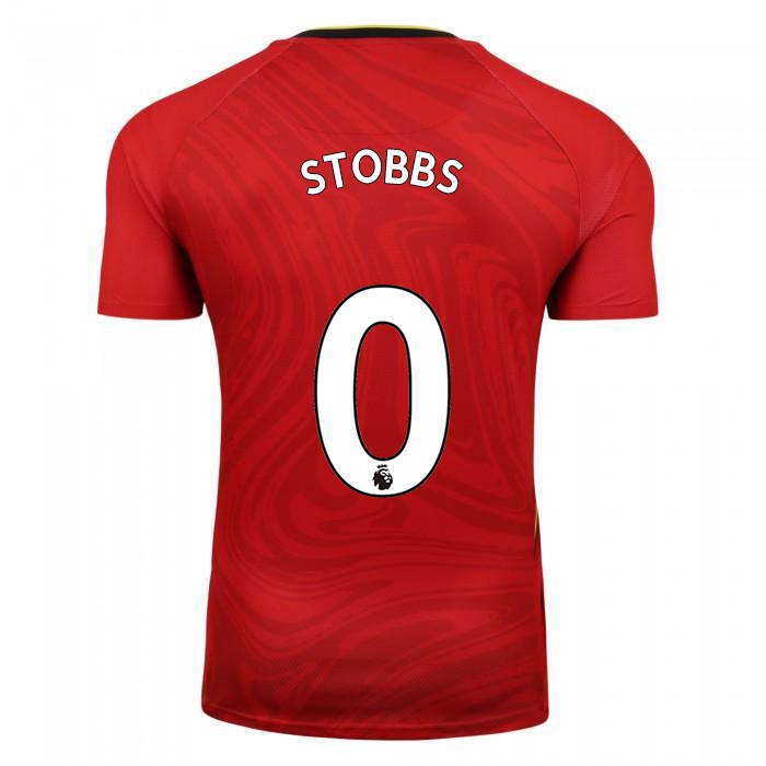 Kvinder Amber Stobbs #0 Rød Udebane Spillertrøjer 2021/22 Trøje T-shirt