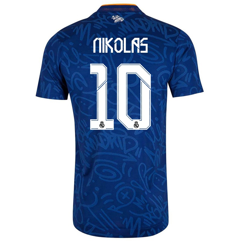 Kvinder Hernandez Nikolas #10 Mørkeblå Udebane Spillertrøjer 2021/22 Trøje T-shirt