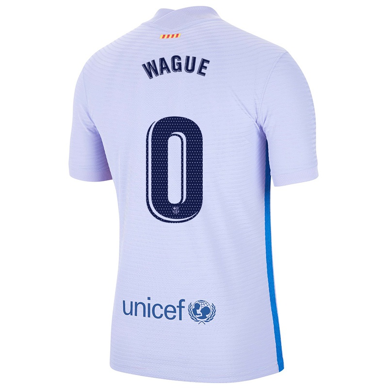 Kvinder Moussa Wague #0 Lys Violet Udebane Spillertrøjer 2021/22 Trøje T-shirt