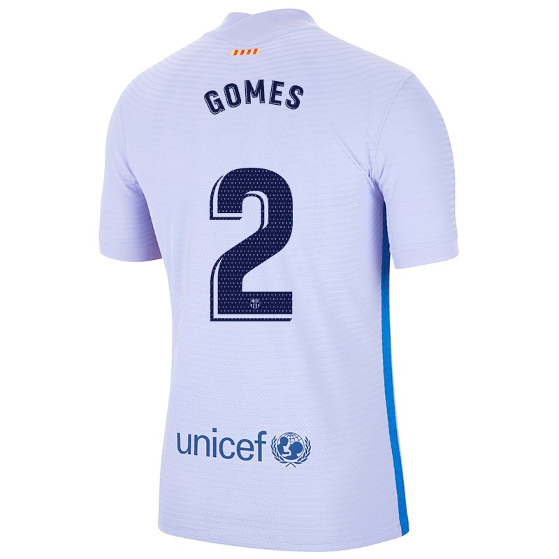 Kvinder Igor Gomes #2 Lys Violet Udebane Spillertrøjer 2021/22 Trøje T-shirt