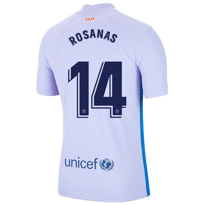 Kvinder Sergi Rosanas #14 Lys Violet Udebane Spillertrøjer 2021/22 Trøje T-shirt