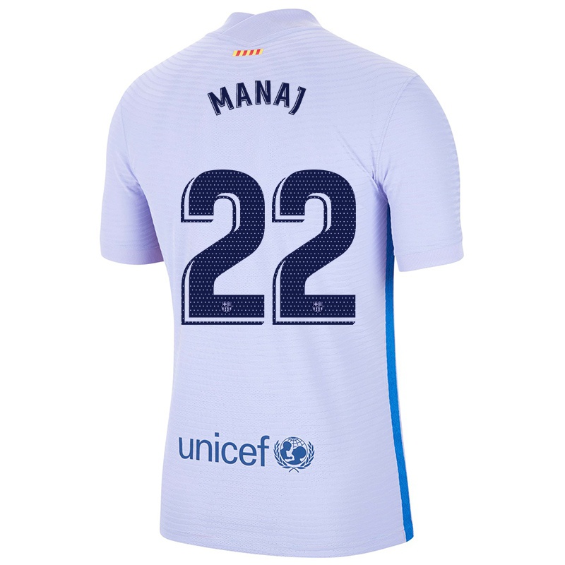 Kvinder Rey Manaj #22 Lys Violet Udebane Spillertrøjer 2021/22 Trøje T-shirt