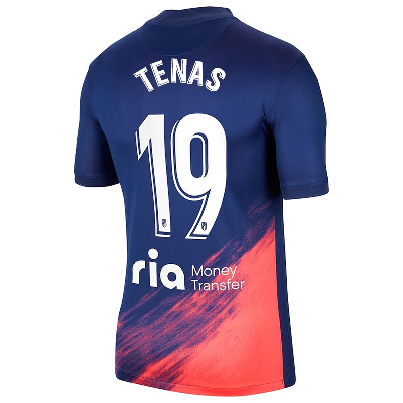 Kvinder Marc Tenas #19 Mørkeblå Appelsin Udebane Spillertrøjer 2021/22 Trøje T-shirt