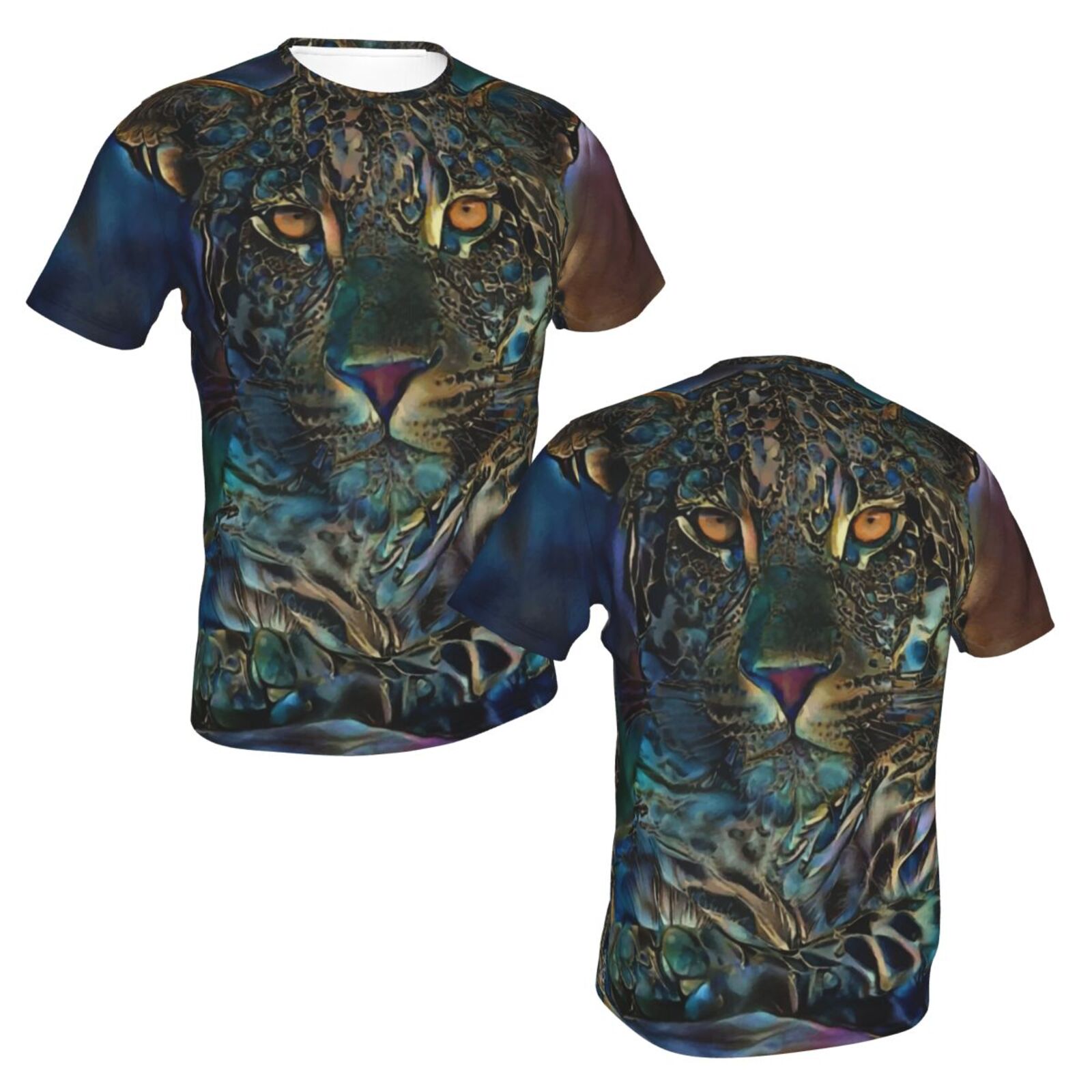 Laria Leopard Blandet Medieelementer Klassisk T-shirt