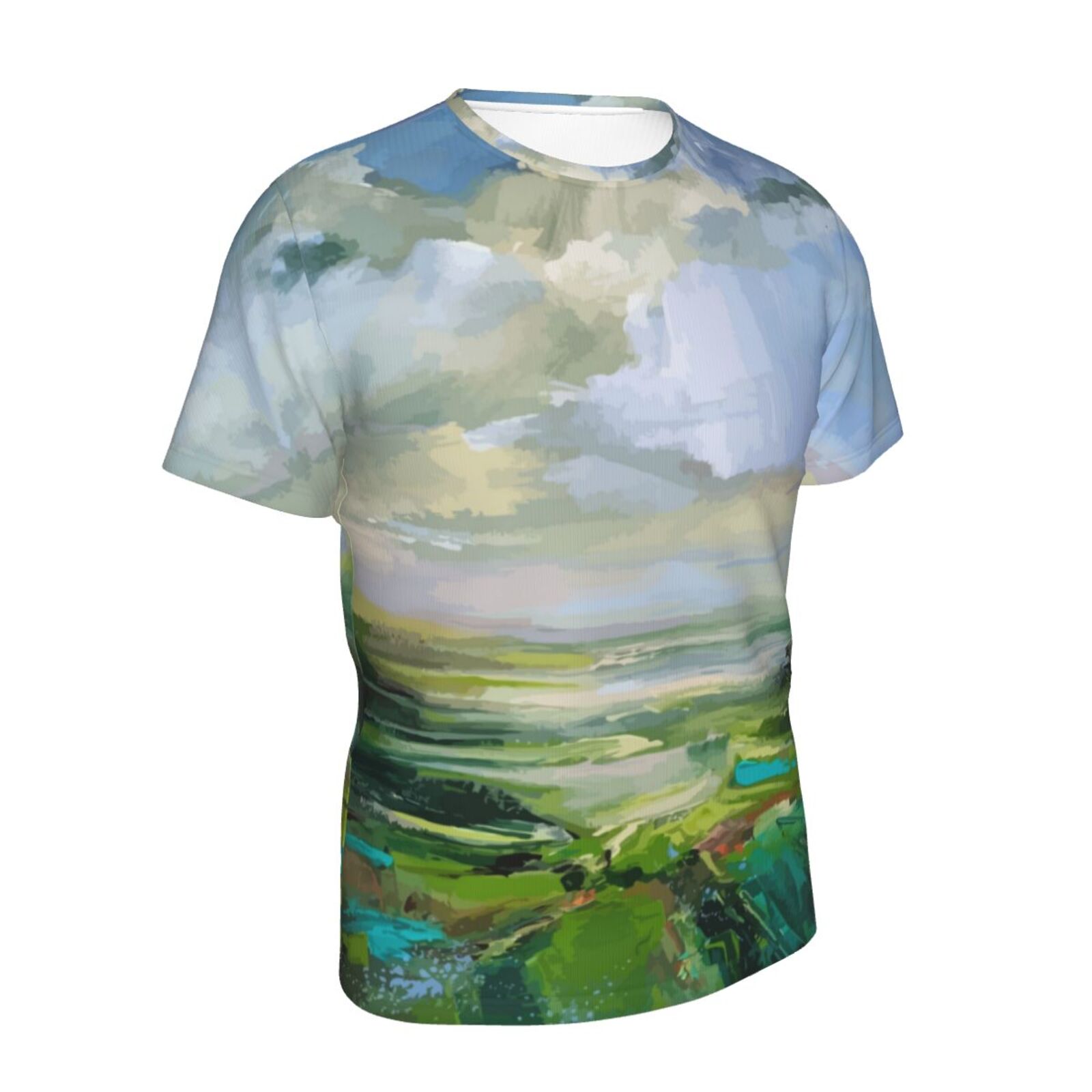 Summer Green Malerelementer Klassisk T-shirt