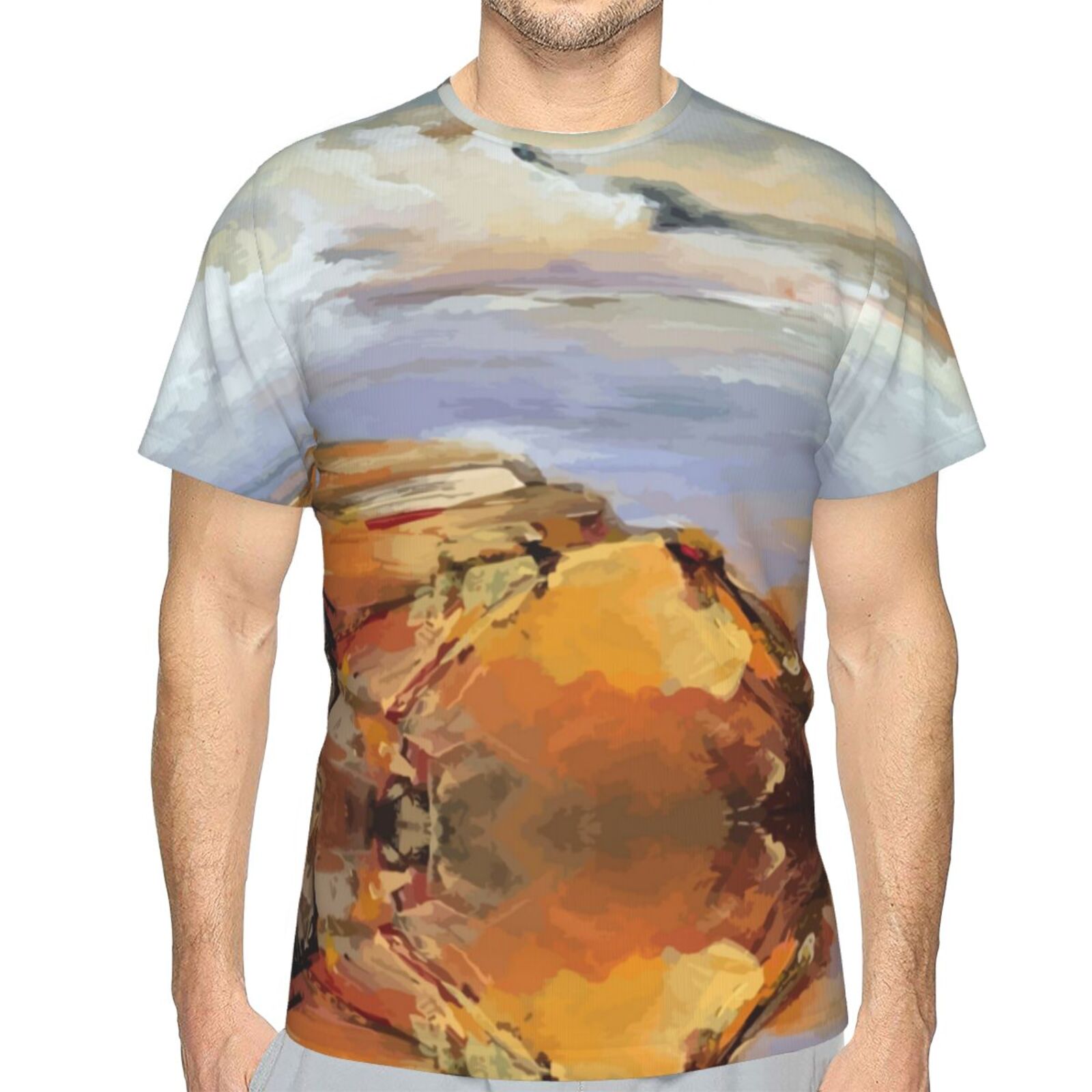 Yellow Rocks Malerelementer Klassisk T-shirt