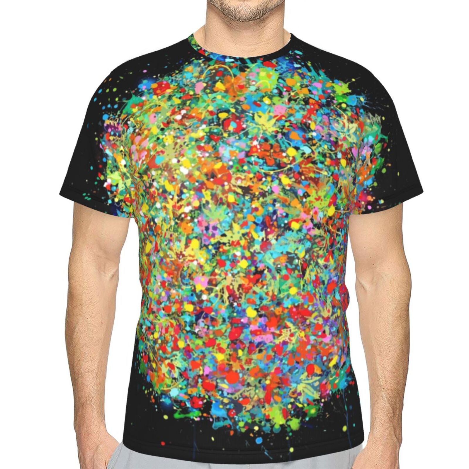 Cosmic Jungle Malerelementer Klassisk T-shirt