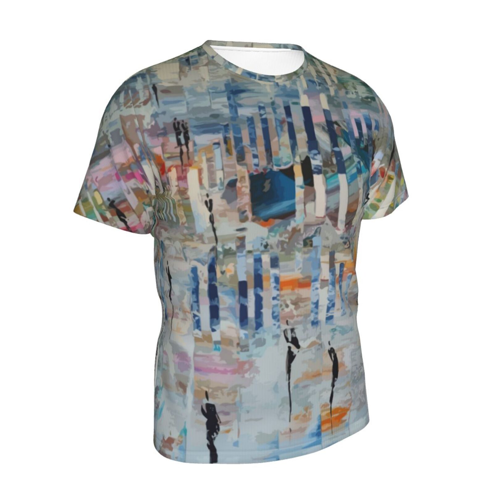 Walk In An Abstract World Malerelementer Klassisk T-shirt
