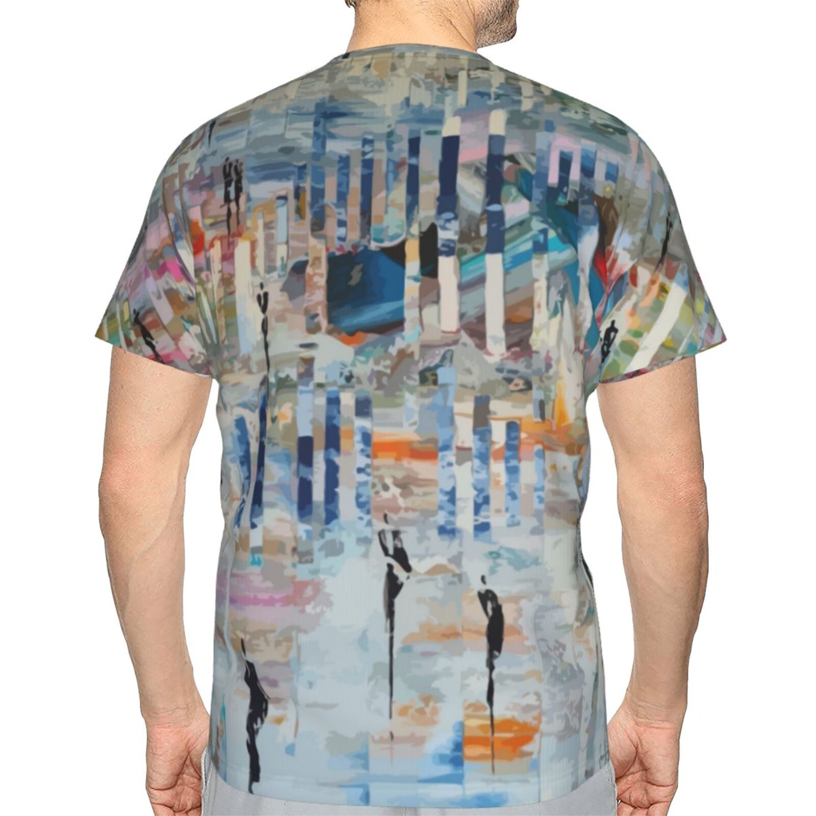 Walk In An Abstract World Malerelementer Klassisk T-shirt