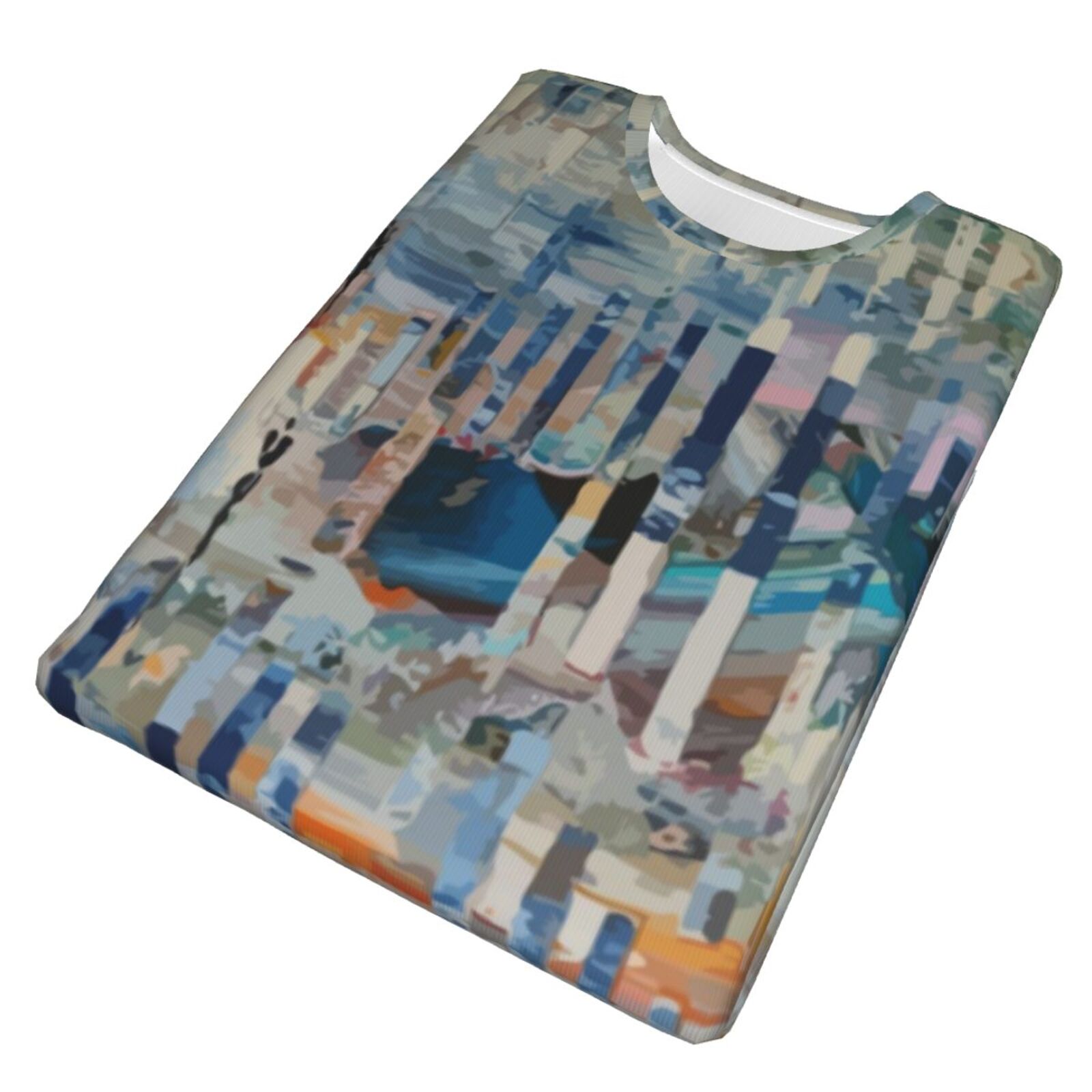 Walk In An Abstract World Malerelementer Klassisk T-shirt