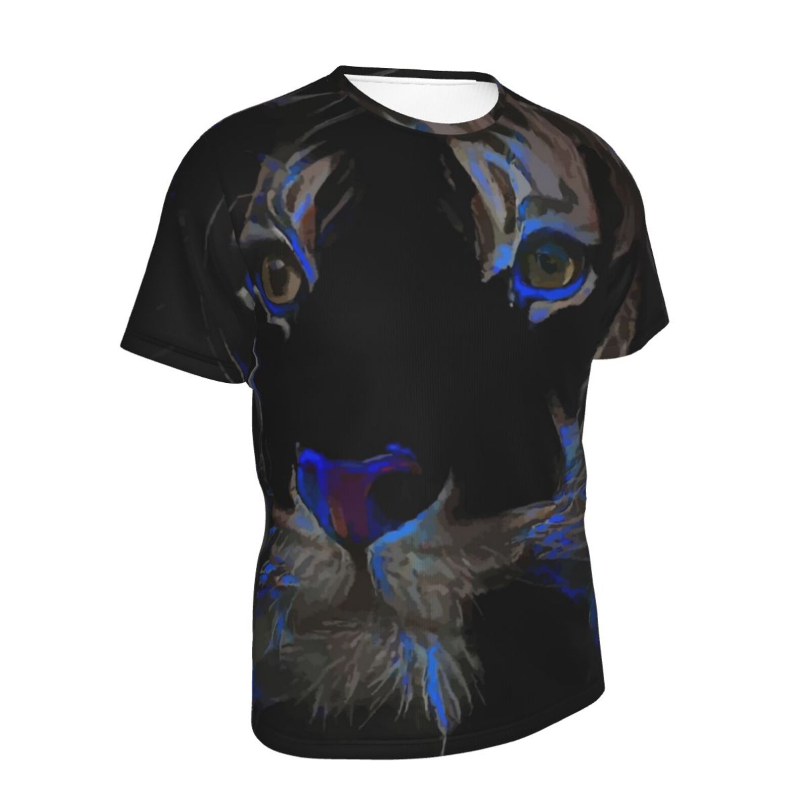 Tzaryo Tiger Blandet Medieelementer Klassisk T-shirt