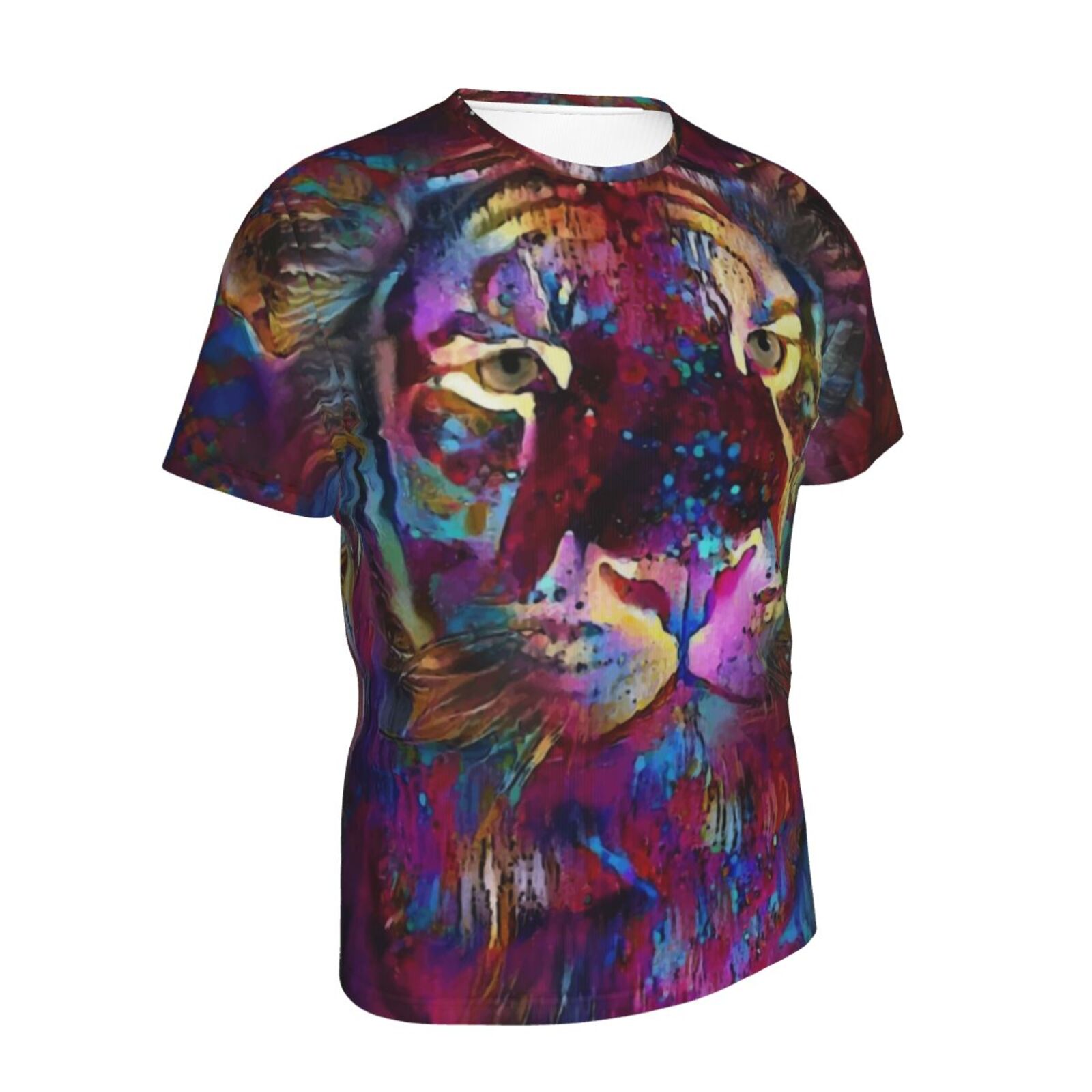 Manjy Tiger Blandet Medieelementer Klassisk T-shirt