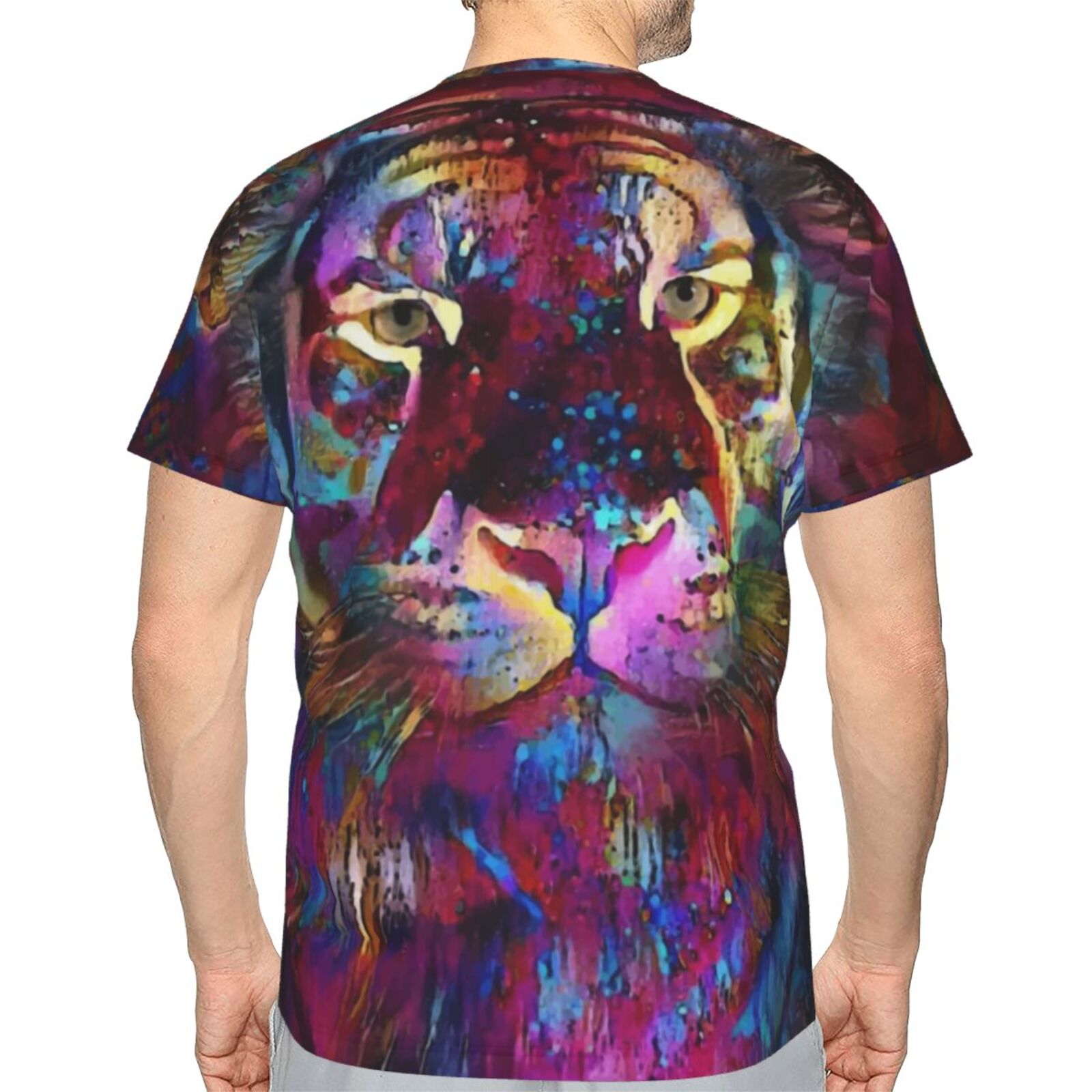 Manjy Tiger Blandet Medieelementer Klassisk T-shirt