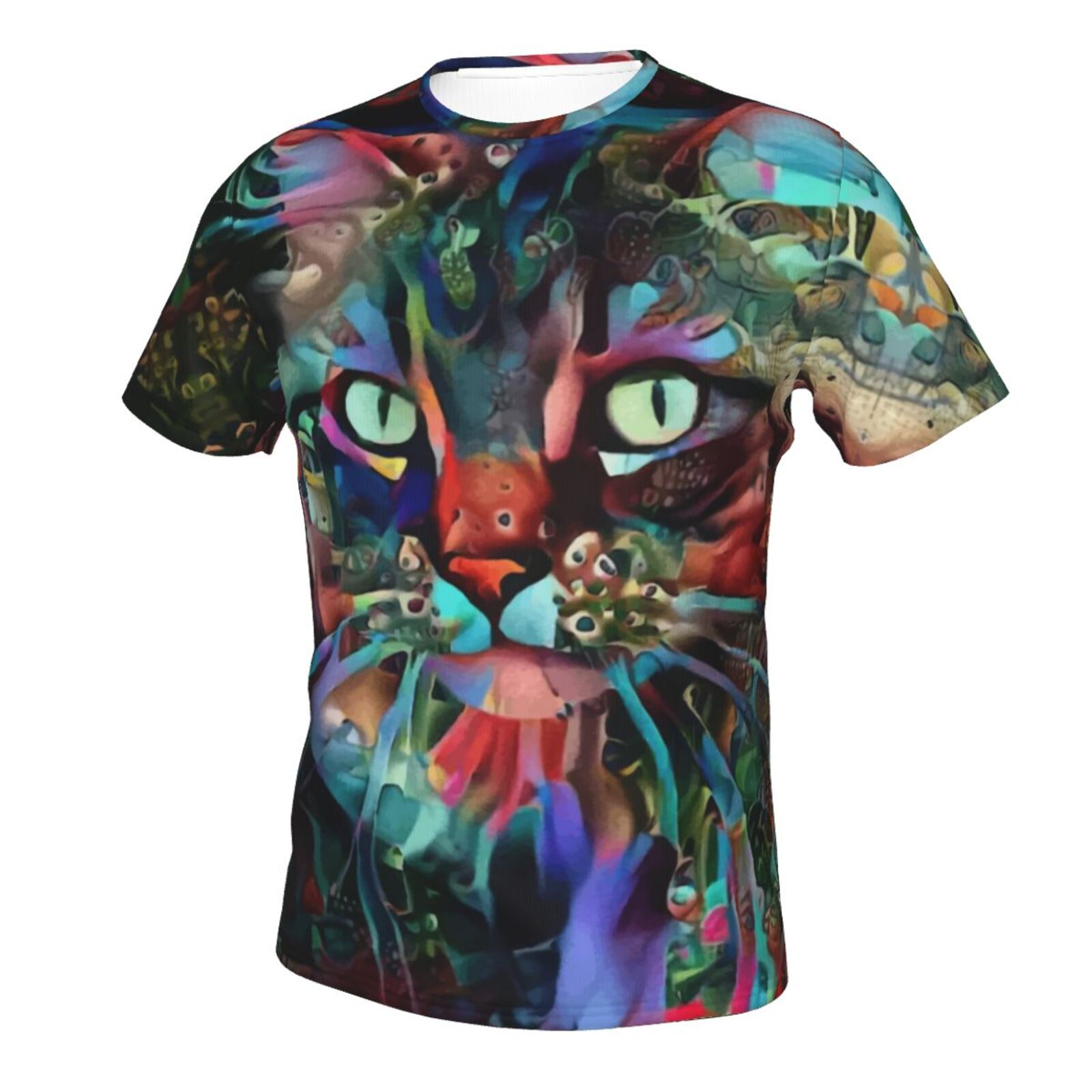 Monzi Kat Blandet Medieelementer Klassisk T-shirt